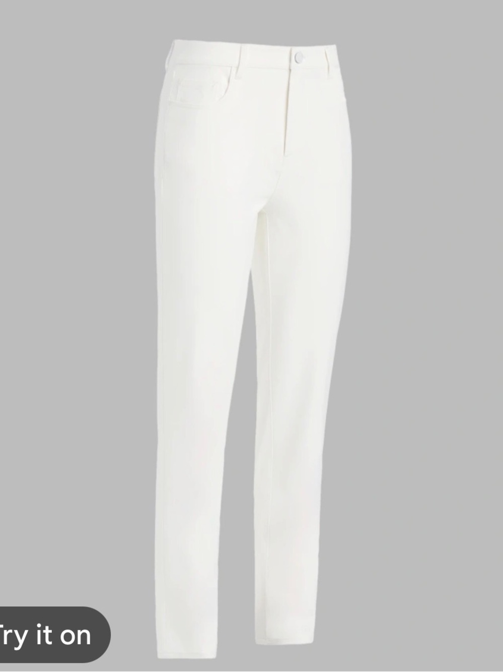 G/Forge White Straight-Leg Pants
